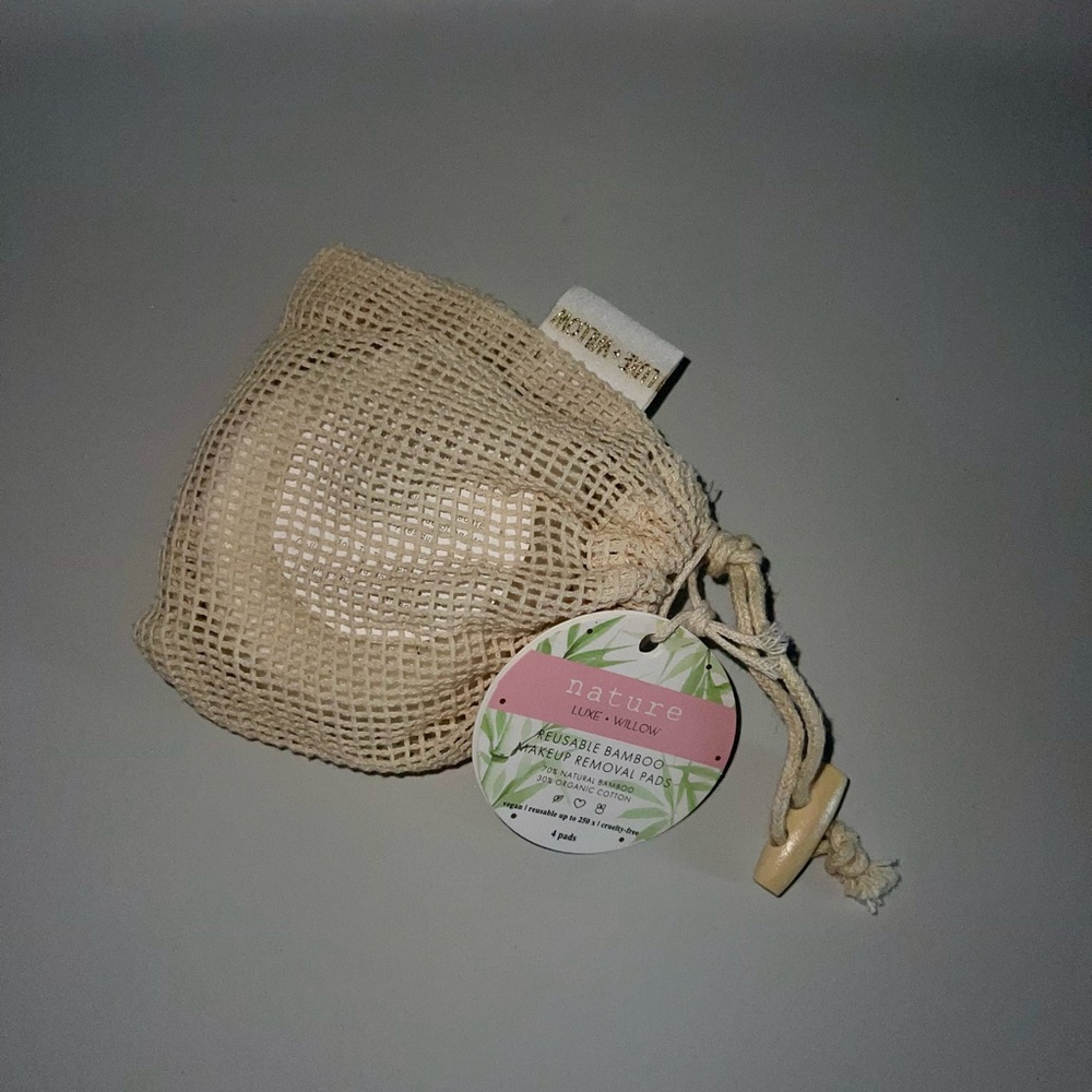Reusable Bamboo Makeup Remover Pads - Cream